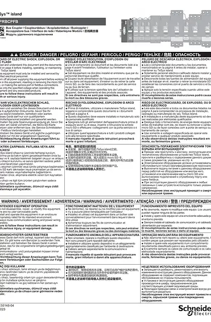 schneider施耐德TeSys island TPRBCPFB 总线耦合器 (PROFIBUS) - 说明页